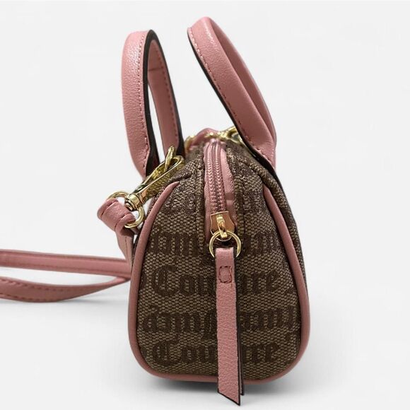 Juicy Couture Y2K Purse Pink Handbag Chestnut Chino Speedy Satchel Mini Set NEW - Picture 6 of 8